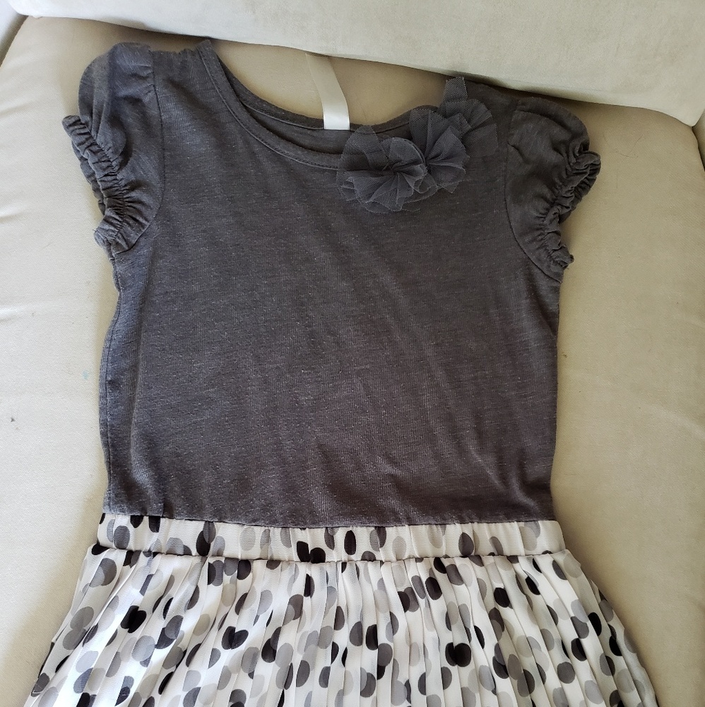 Cherokee Gray bodice dress with chiffon skirt